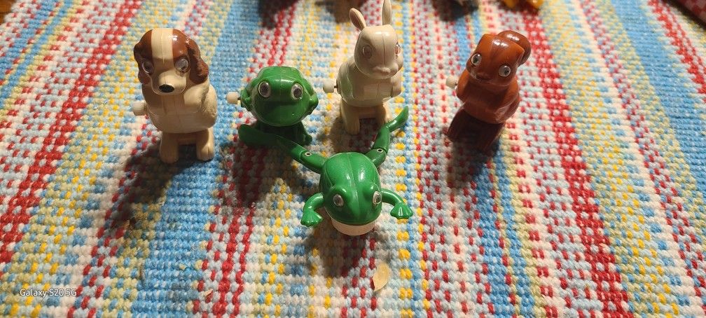 Wind Up Animals All In Good Condition Collector's Item Collectors Item Collectors Item.