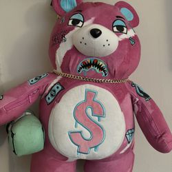 Pink Sprayground Bear Bag 