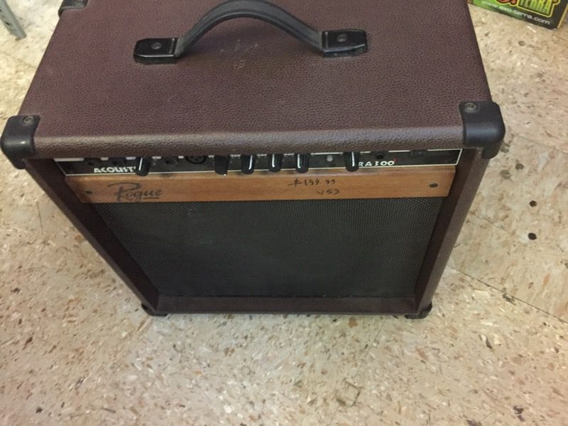 Rogue acoustic RA300 electric guitar amplifier speaker.