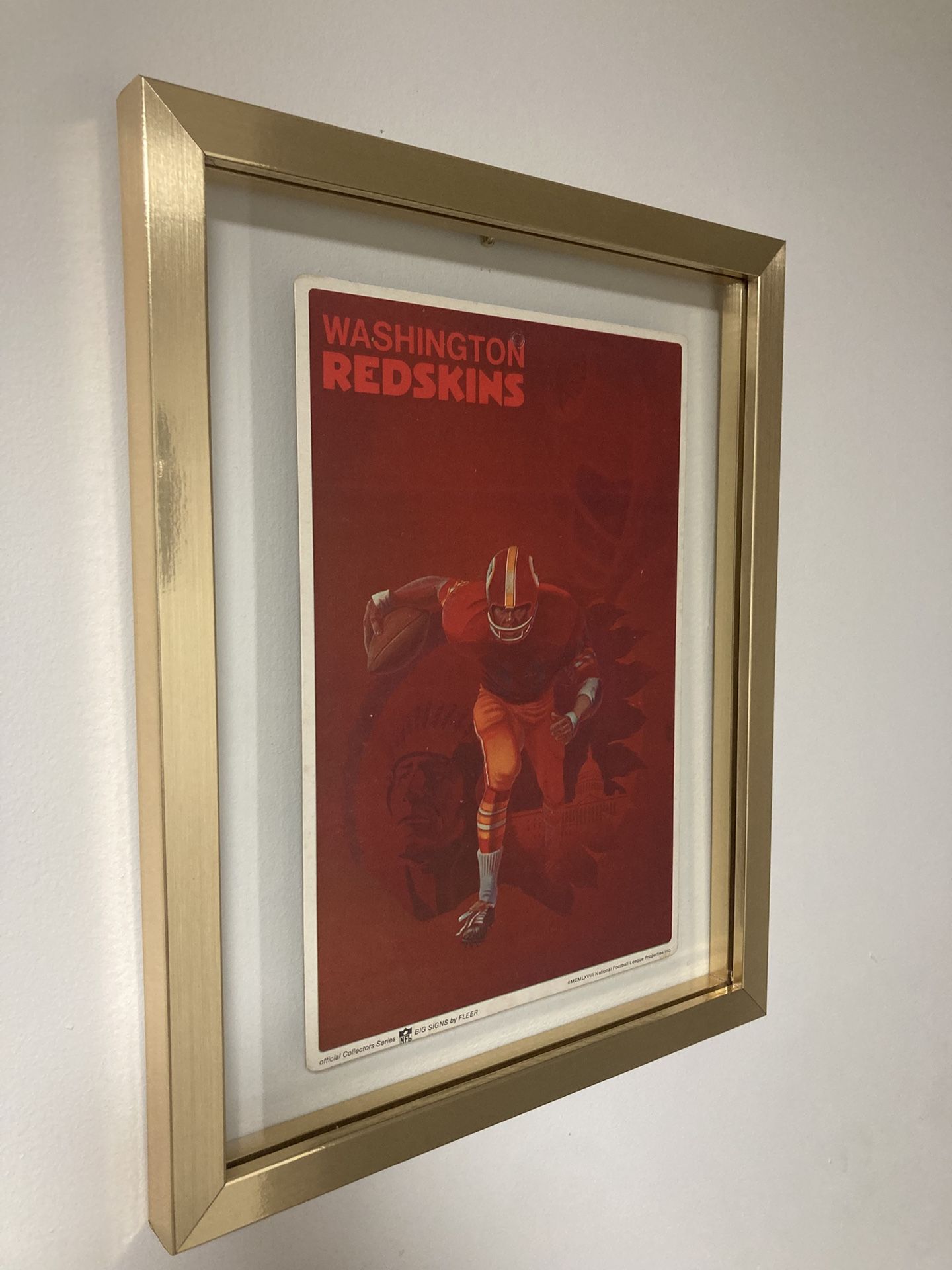 Washington Redskins 1968 Poster Card