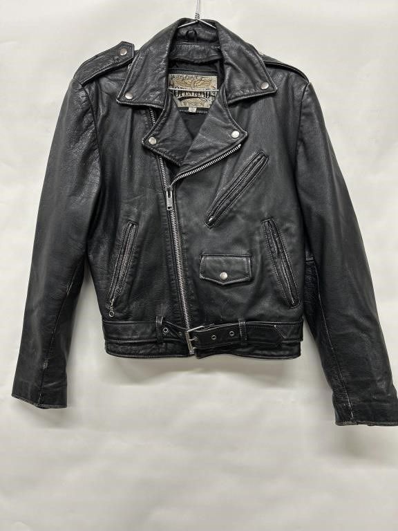 Vintage Open Road Leather Motorcycle Jacket 36
