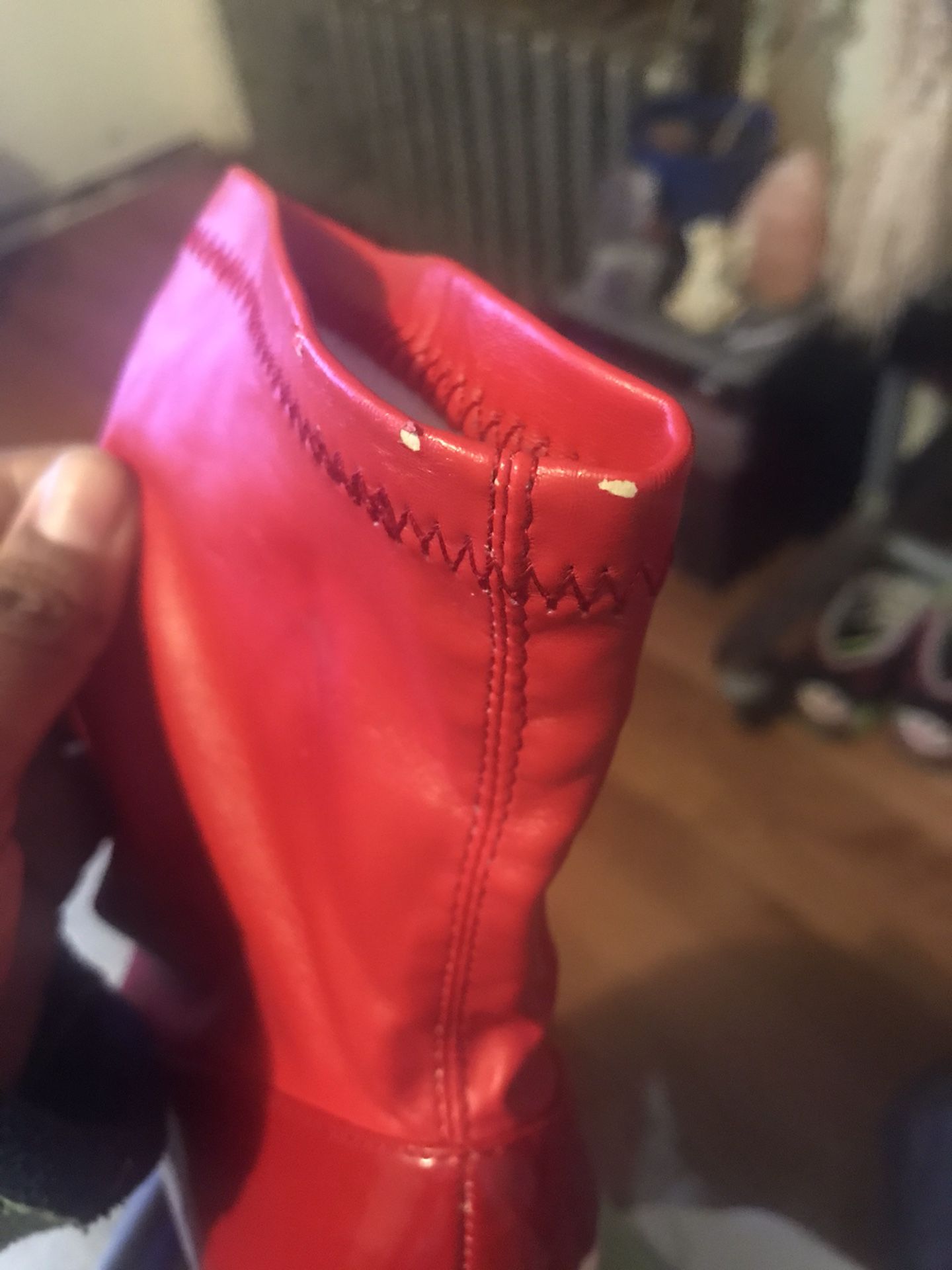 NASTY GAL,boot,red 7.5