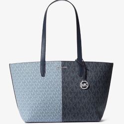 MK BAG Navy Tote New In Plastics