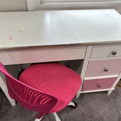 Girls Study Desk And Chair