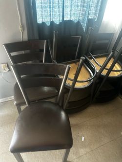6 sillas de metal para comedor