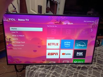 Smart TCL TV with remote
