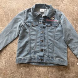 NEW- Girls hello kitty Jean jacket size L (10-12)