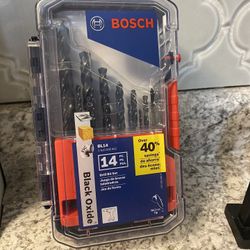Bosch 14pc Black Oxide Drill Set 