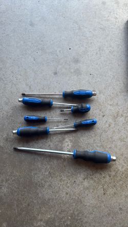 Screwdriver set 7 piece impact