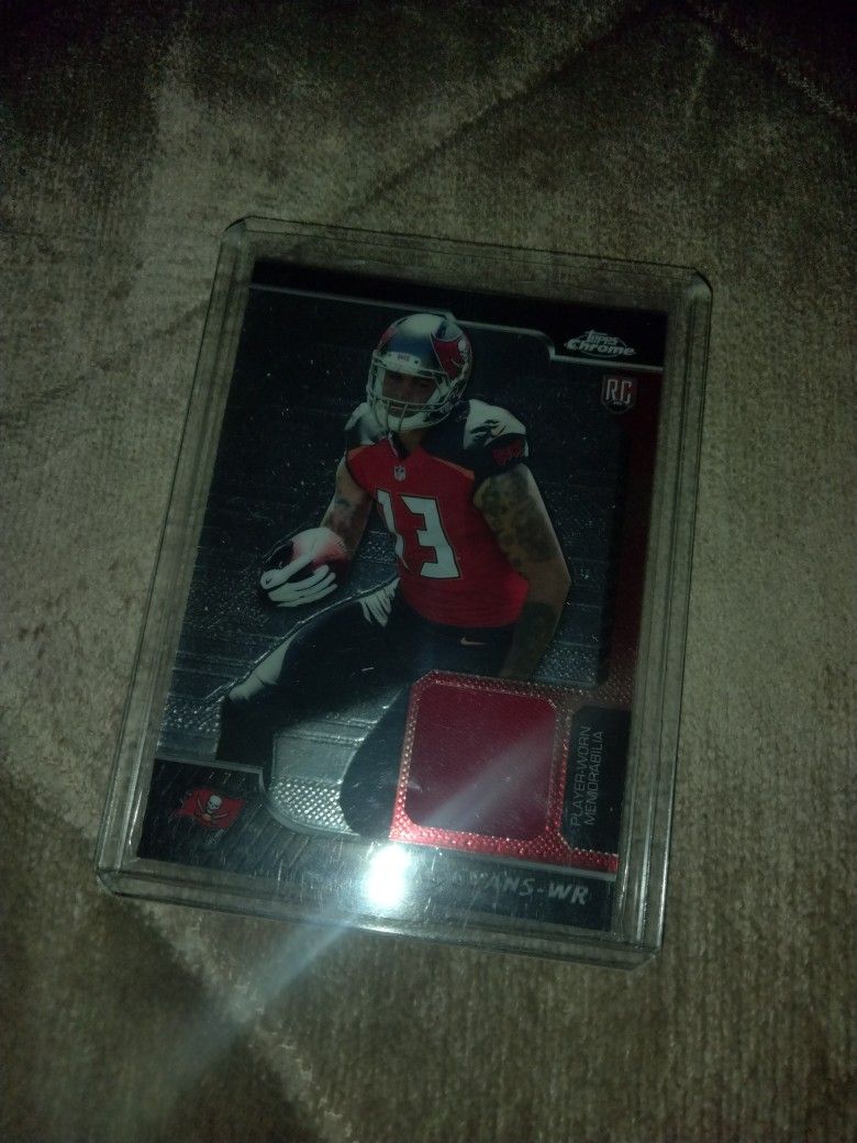 Mike Evans Topps Rookie Card w/ game worn jersey patch