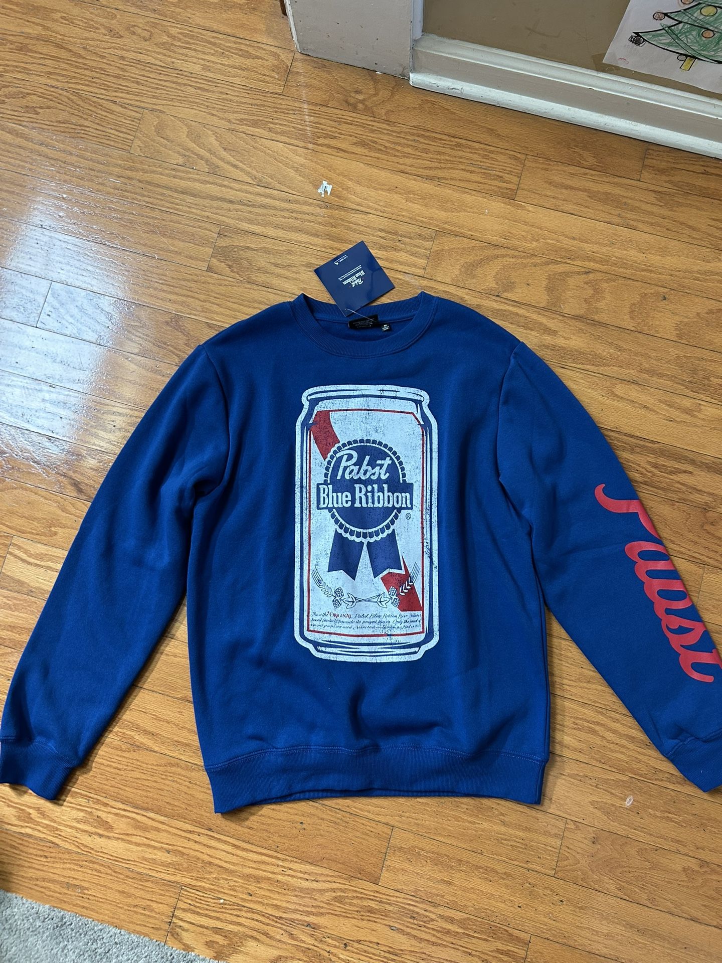 NWT Pabst Blue Ribbon Men's Sweatshirt Size M