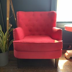 Chrisanna Wingback Chair Red accent chairs