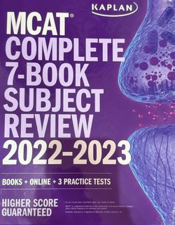 MCAT 2022-2023 Kaplan 7 book set