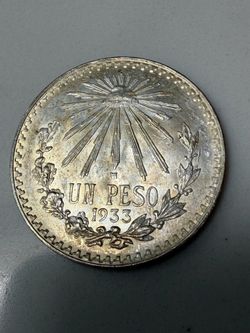 Mexican Silver One Peso Coin