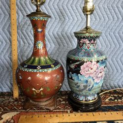 2 Vintage Cloissone Lamps