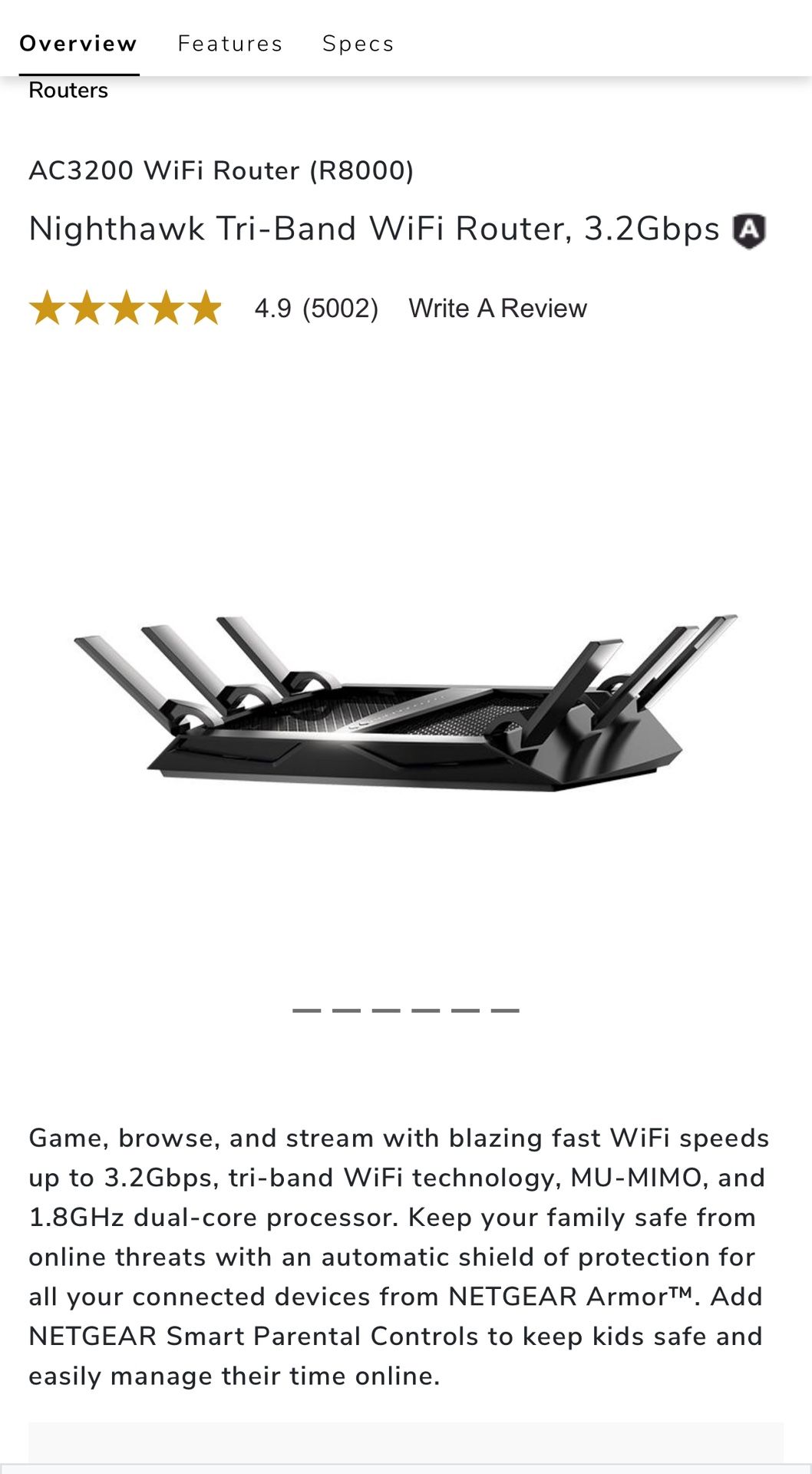 Netgear Nighthawk x6, R800