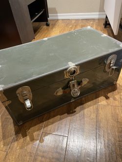 Vintage Footlocker Trunk