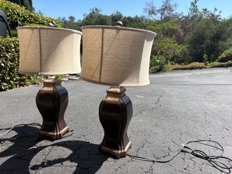 Set of Bronze table or desk lamps