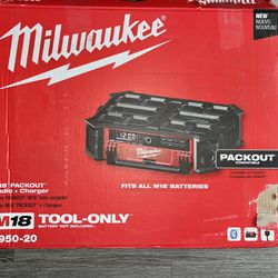 Milwaukee M18 Packout Radio + Charger (TOOL ONLY)