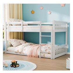 White Bunk Bed Twin
