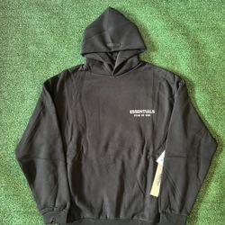 Essential FW24 Black Hoodie 