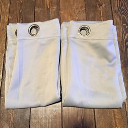 Set Of 2 Gray Blackout Curtains