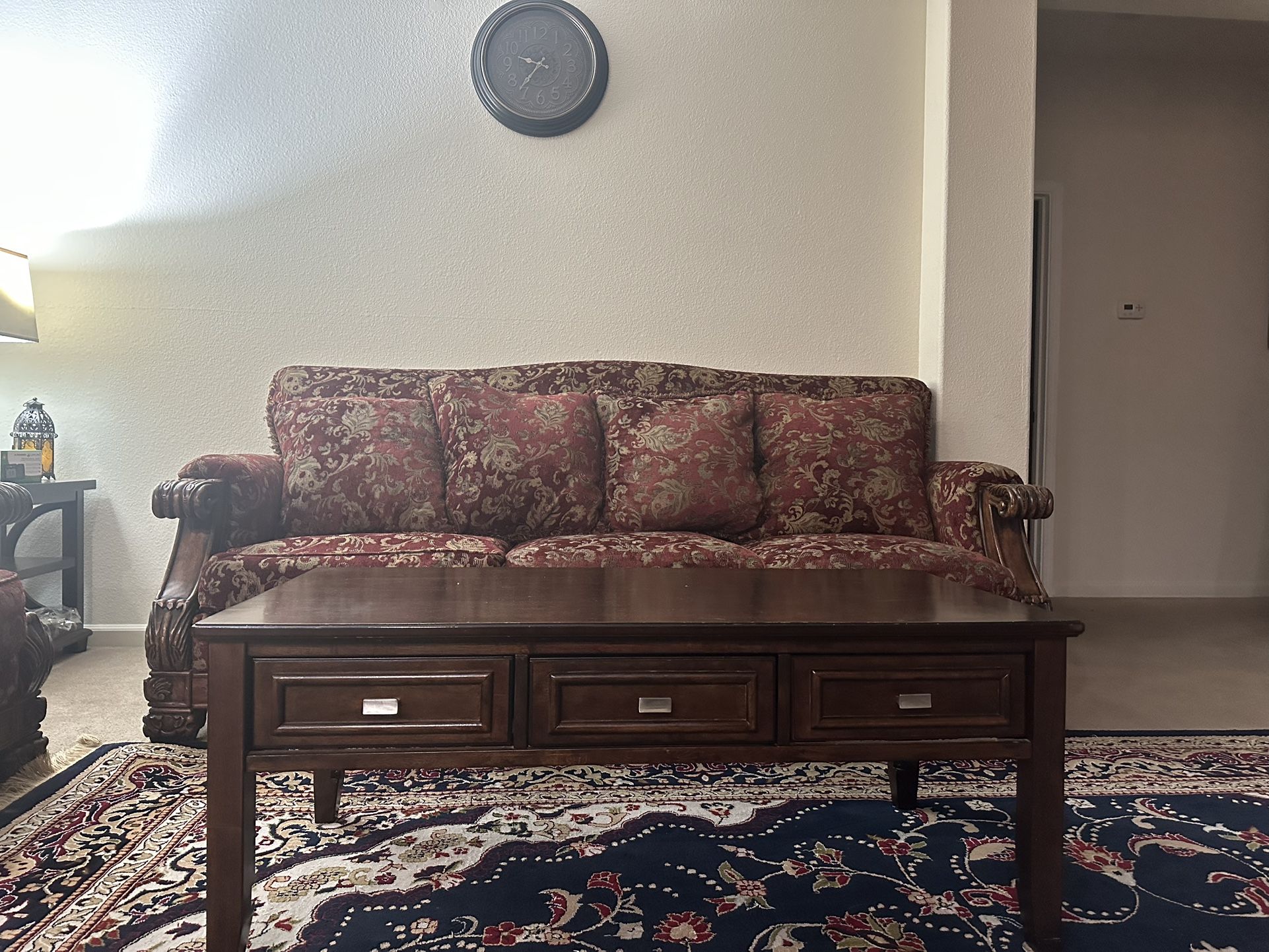Sofas,coffee Table,rugs, Dining Table.