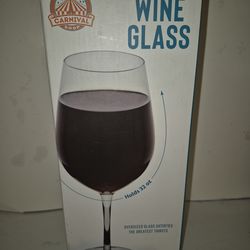 Giant xl glass of wine