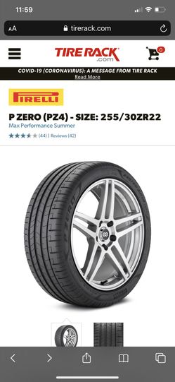 Pirelli P ZERO (PZ4) - SIZE: 255/30. ZR22