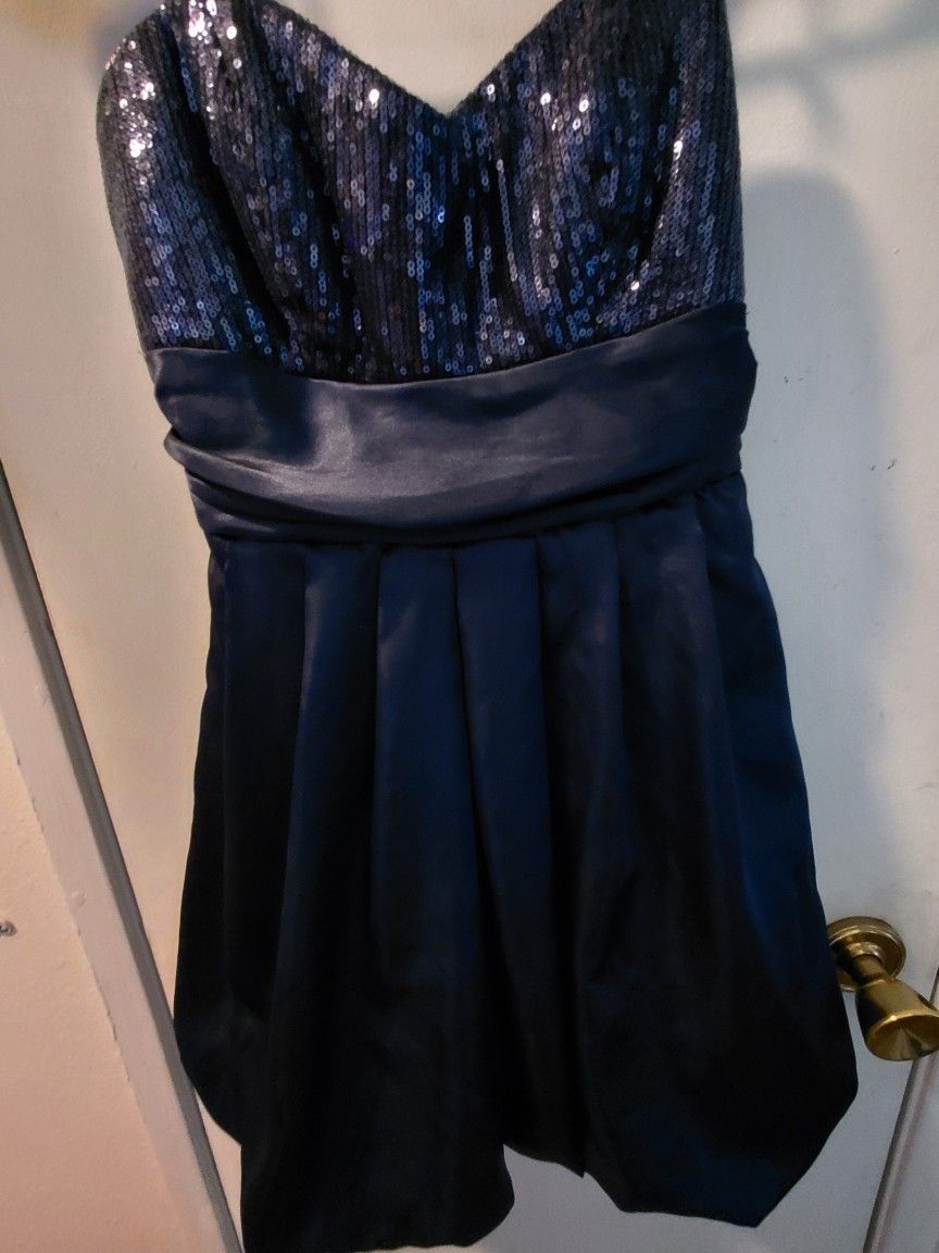 Blue Sequin Sparkle Dress