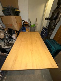 Wood dining table