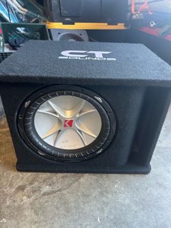 ct sounds enclosure with a 12 inch kickerCVR 4ohm