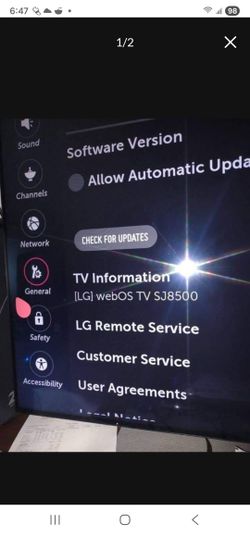 Lg 55" Smart TV Sj 8500