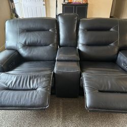 Leather Power Reclining Sofa