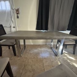 Beautiful Table W/ Chairs 72” x 40.5” 