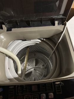 Full-Automatic Washing Machine 15.6 lbs Krib Bling Portable Compact Laundry Washer with Drain Pump