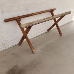 Antique Sawbuck Farm Table Base - $40