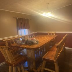 Amish Knotty Pine Table