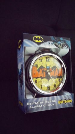 Batman Alarm Retro Clock DC