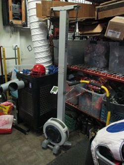 Used Concept 2 Ski ERG Wall Mounted Ski Machine with PM4 Console