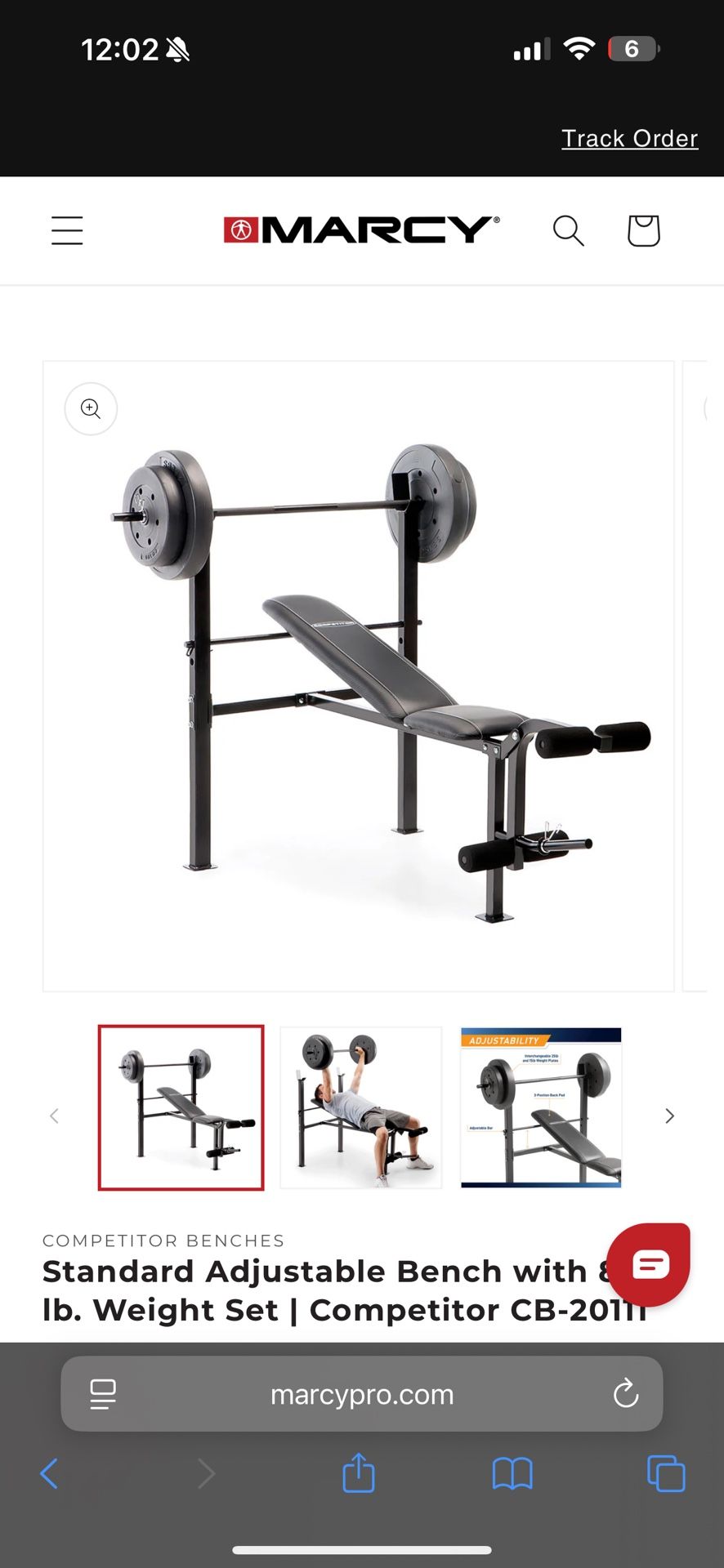 Marcy Pro Basic Weight Bench 