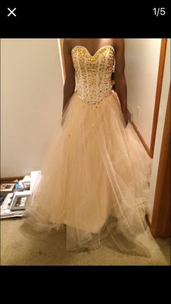 Size 2 Gold Prom Dress