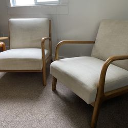 White Armchairs 