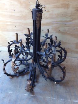 Vintage Iron Chandelier 
