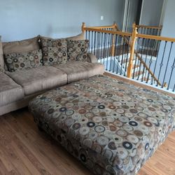 Couch With Ottoman 