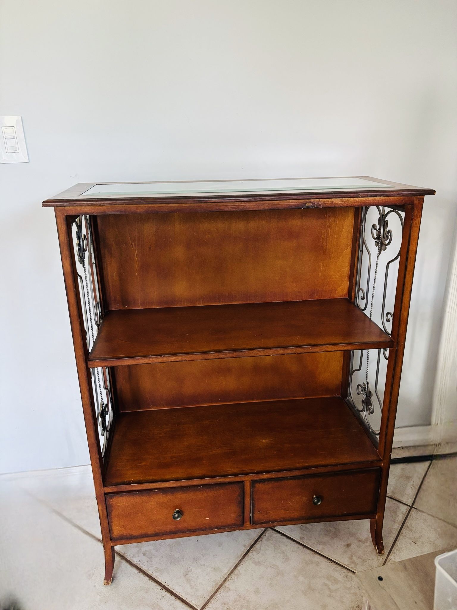 Ornate Shelf With Drawers