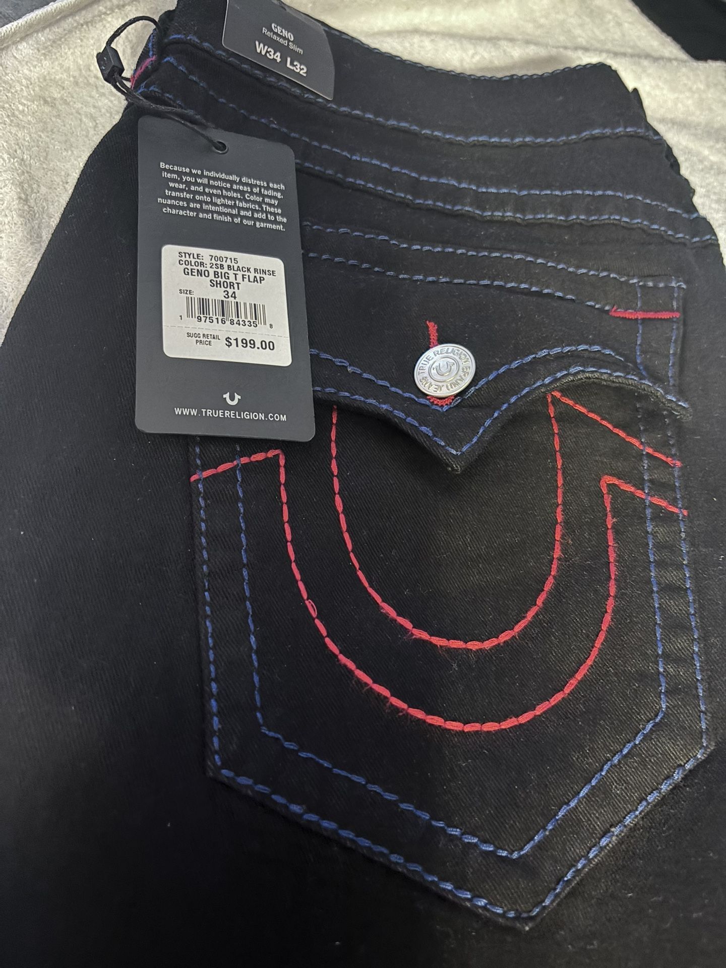 True Religion Size 34 Men