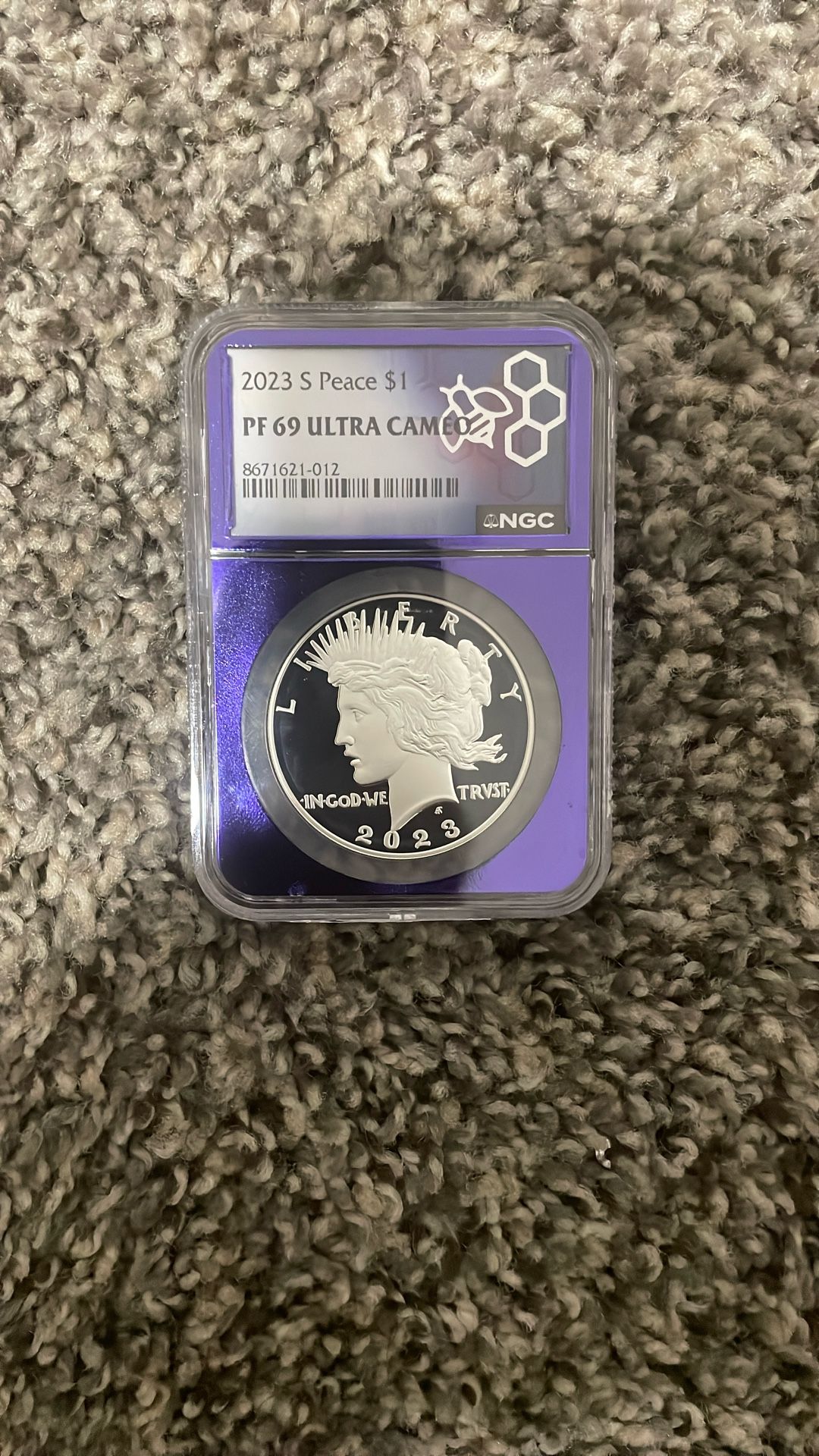 2023 S peace $1 PF 69 Ultra Cameo
