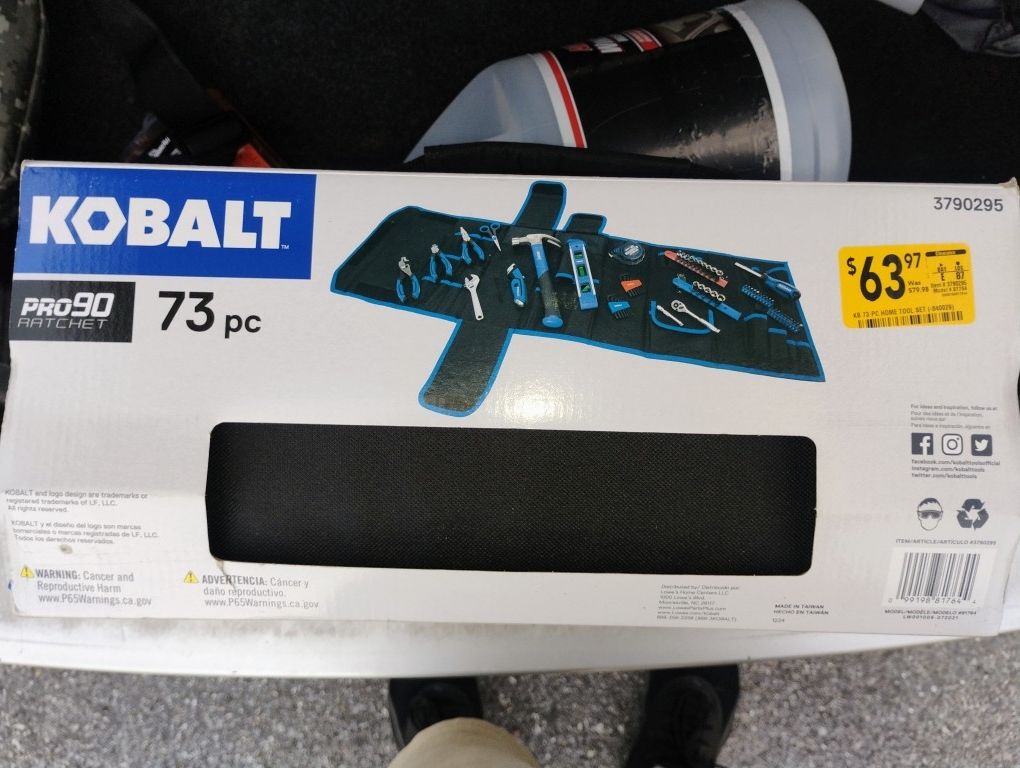 Kobalt 73 Pieces Toolbox Set 