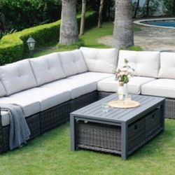Brand New Patio Table Sectional Set In Box